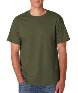 5180 Hanes Adult Beefy-T® T-Shirt Fatigue Green