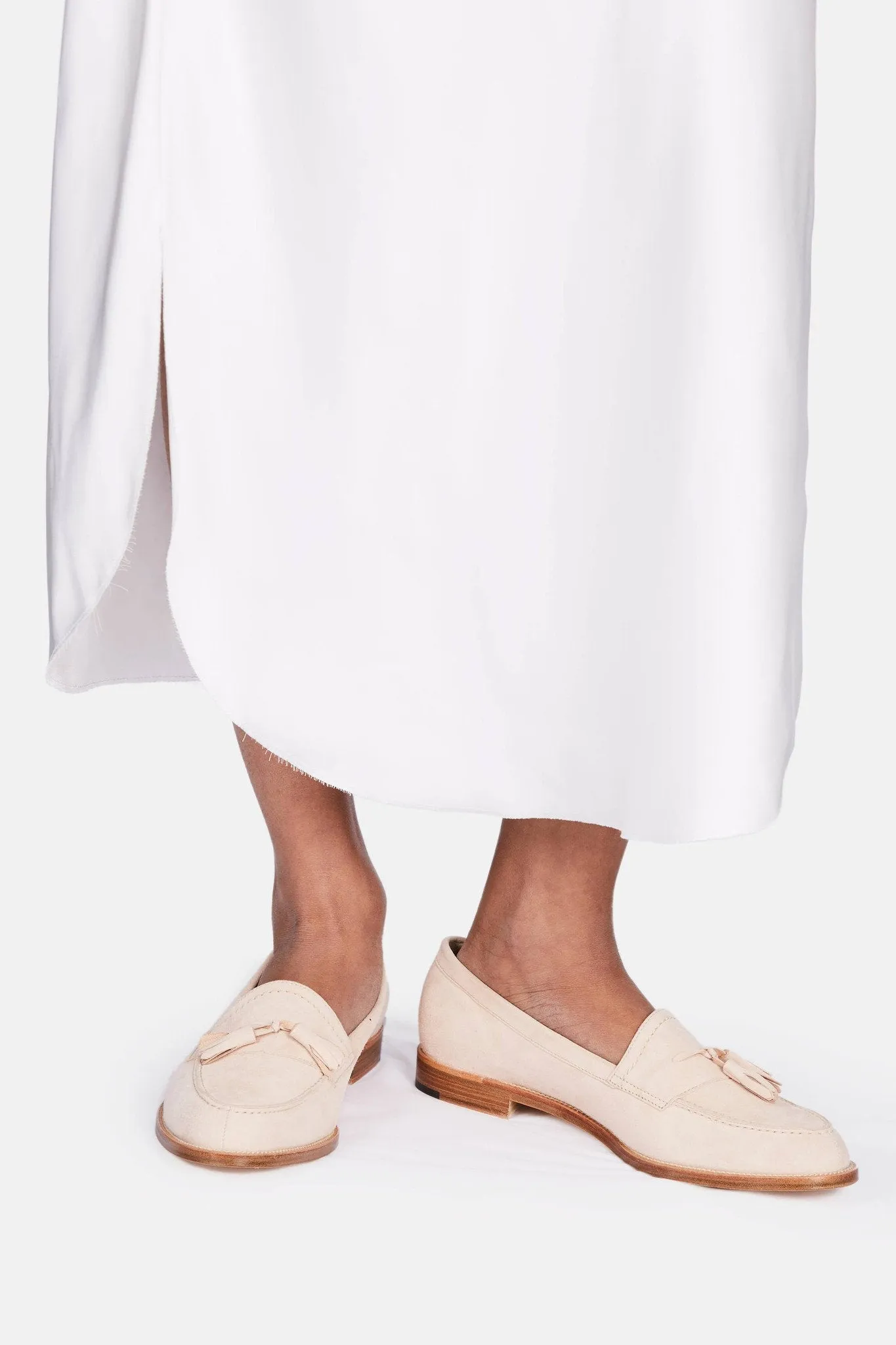 Aldena Loafer - Nude Suede