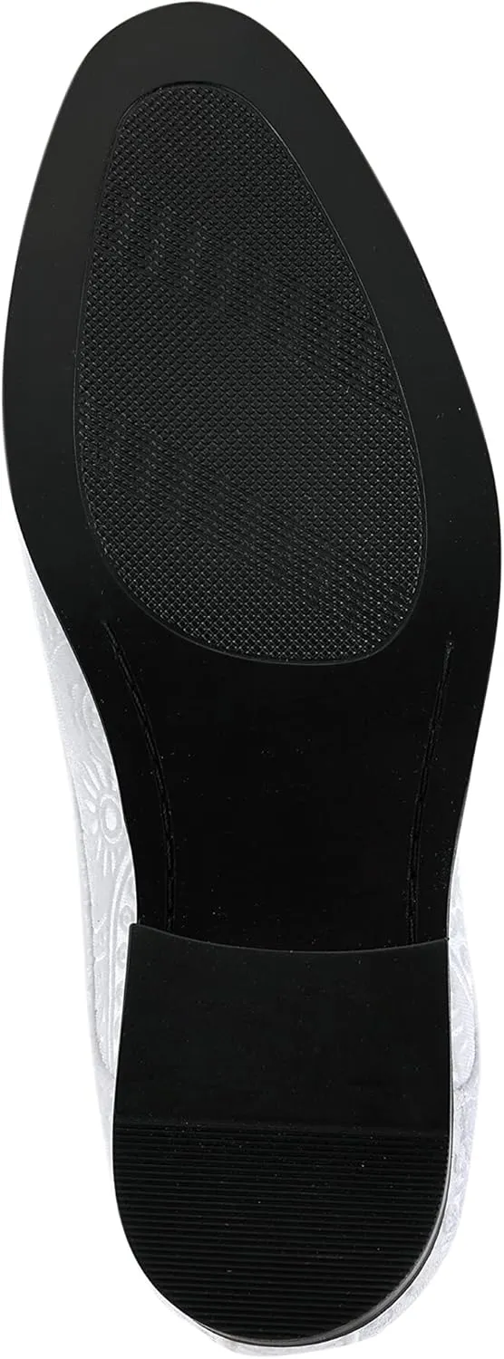 Amali Chadwick, Mens Dress Shoes - Lace Up Oxford Shoes for Men - Tuxedo Shoes, Paisley Pattern, Metal Tip, Mens Designer Shoes
