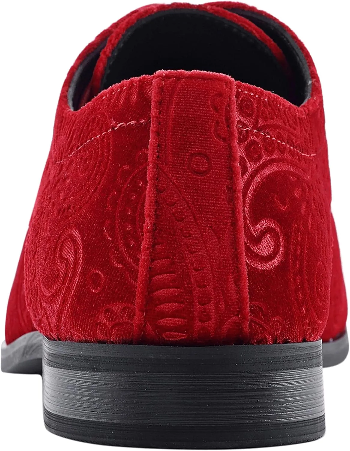 Amali Chadwick, Mens Dress Shoes - Lace Up Oxford Shoes for Men - Tuxedo Shoes, Paisley Pattern, Metal Tip, Mens Designer Shoes