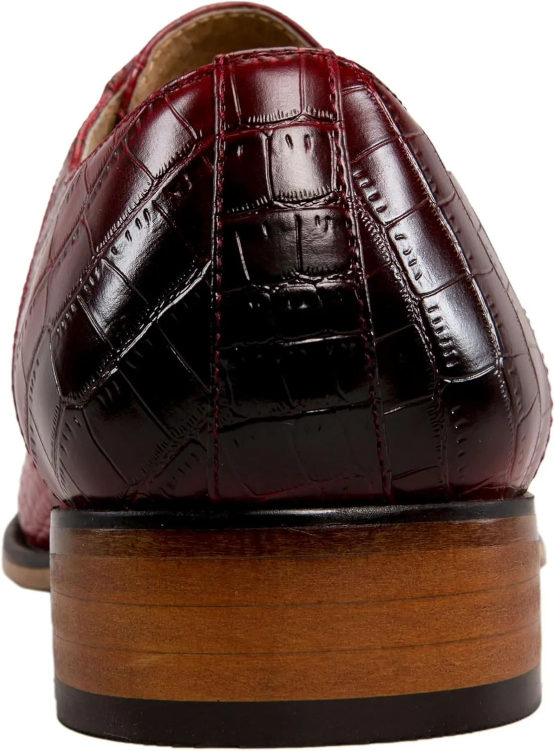 Amali Oxford Dress Shoes for Men with Textured Cap Toe, Men's Oxford Shoes Made from Premium PU Leather, Versatile Formal Footwear for All Occasions