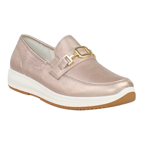 Ara Ladies Loafers - 25528-08 - Gold