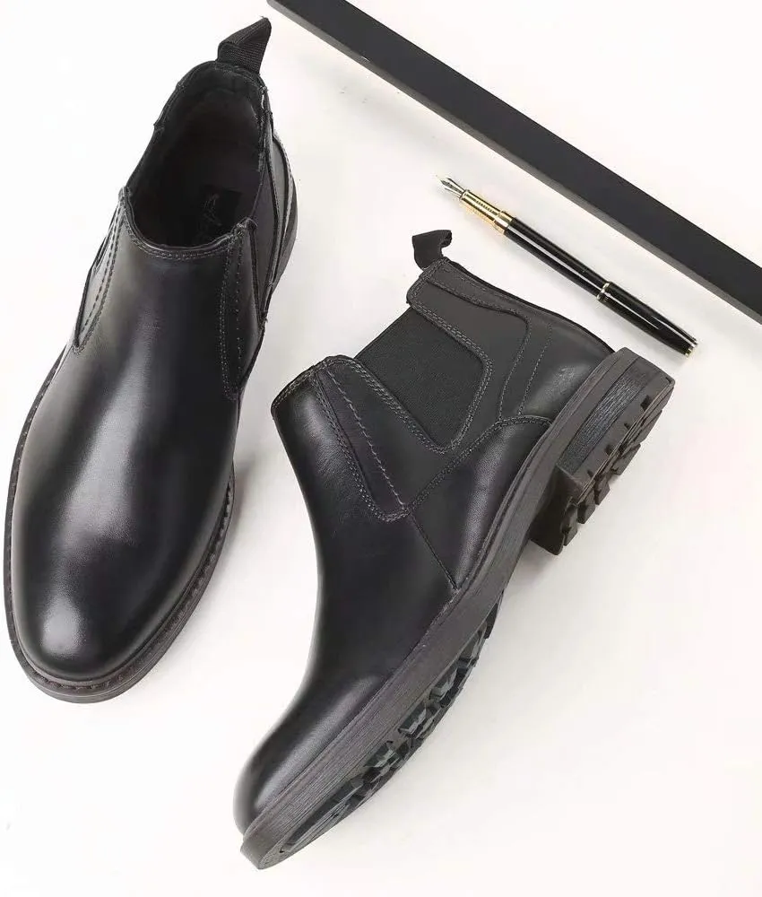 Arkbird Chelsea Ankle Boots for Men Genuine Leather Oxford Casual and Formal Dress Boot