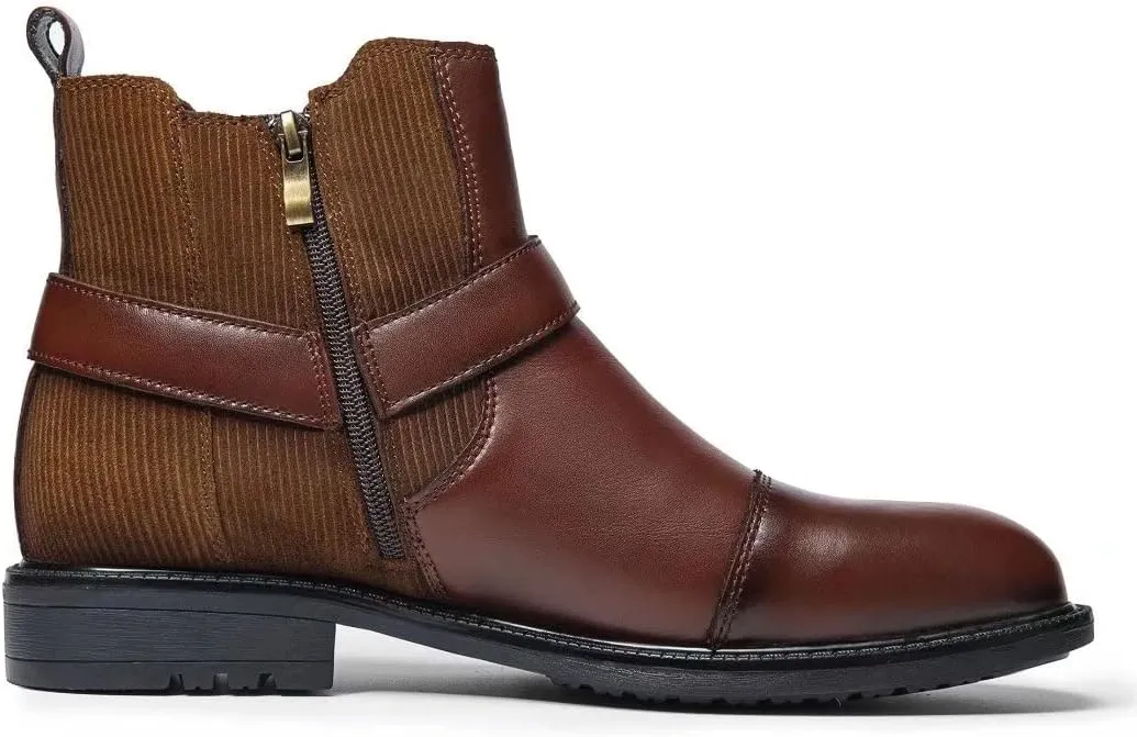 Arkbird Chelsea Ankle Boots for Men Genuine Leather Oxford Casual and Formal Dress Boot
