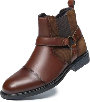 Arkbird Chelsea Ankle Boots for Men Genuine Leather Oxford Casual and Formal Dress Boot