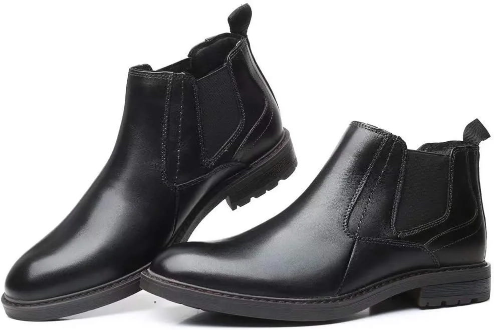 Arkbird Chelsea Ankle Boots for Men Genuine Leather Oxford Casual and Formal Dress Boot