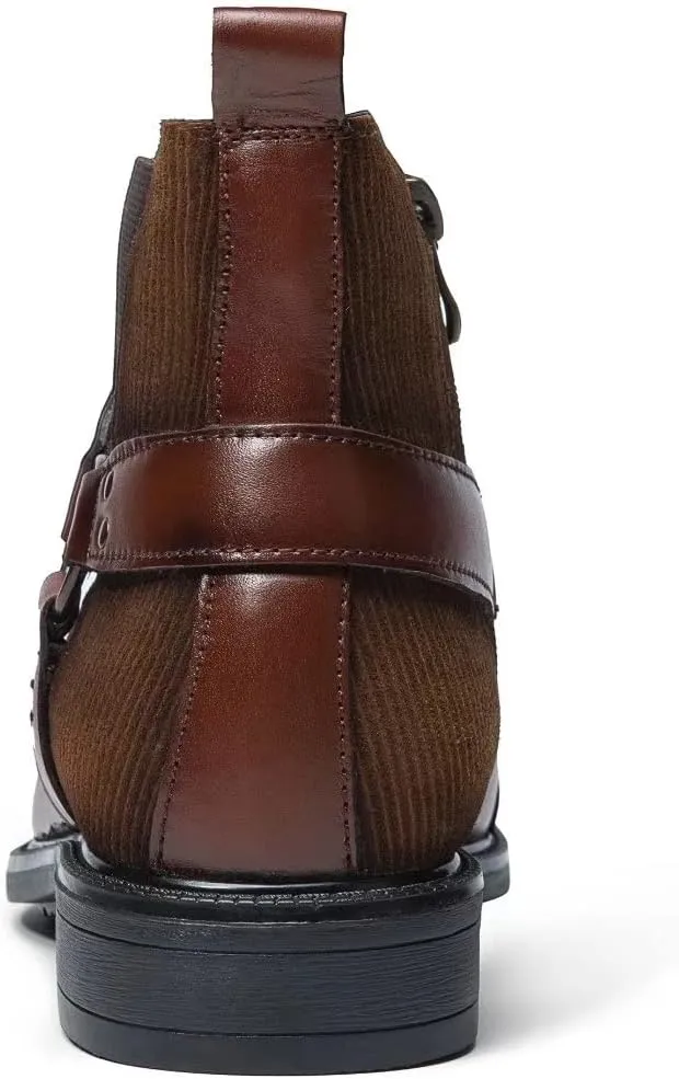 Arkbird Chelsea Ankle Boots for Men Genuine Leather Oxford Casual and Formal Dress Boot