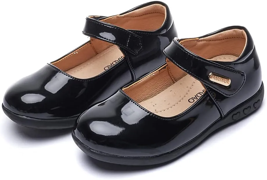 baobeijiadao Mary Jane Shoes School Uniform Oxford Shoes Black with Bowknot for Girls (Toddler/Little Kid/Big Kid)