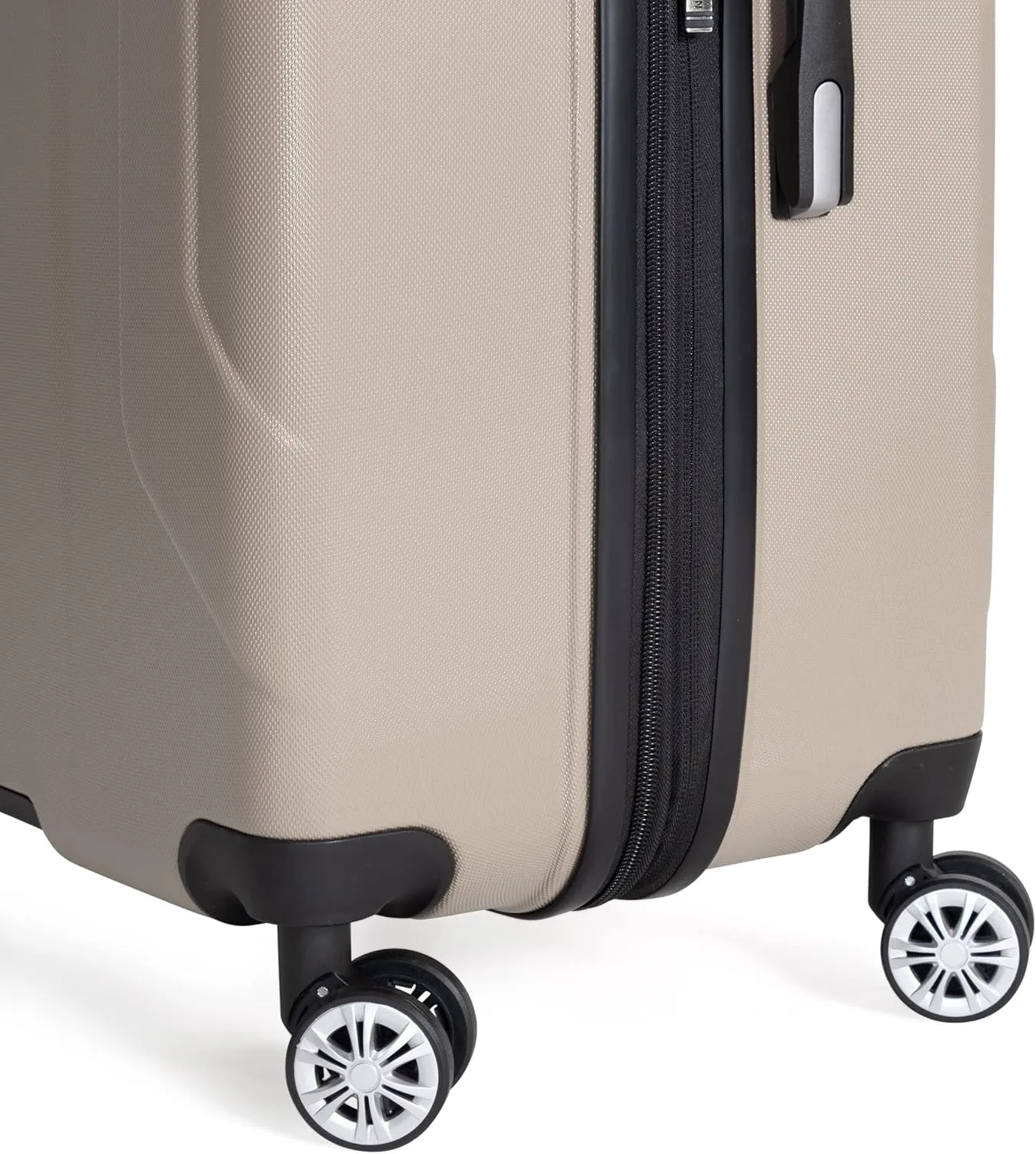 Ben Sherman Derby Spinner Travel Upright Luggage, Champagne, 28-Inch Checked