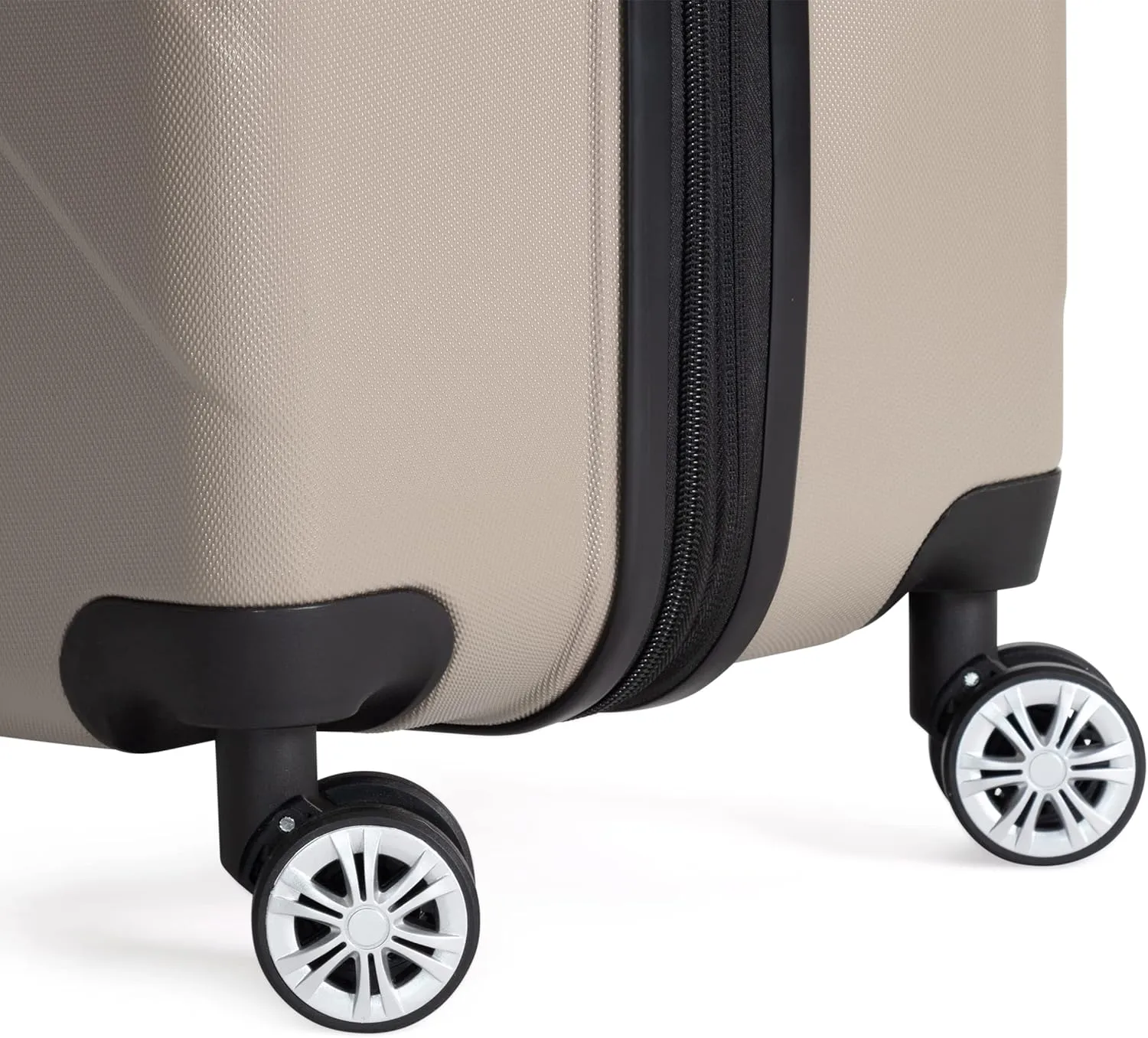 Ben Sherman Derby Spinner Travel Upright Luggage, Champagne, 28-Inch Checked