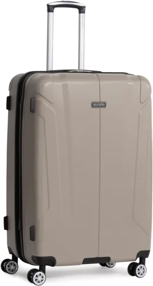Ben Sherman Derby Spinner Travel Upright Luggage, Champagne, 28-Inch Checked