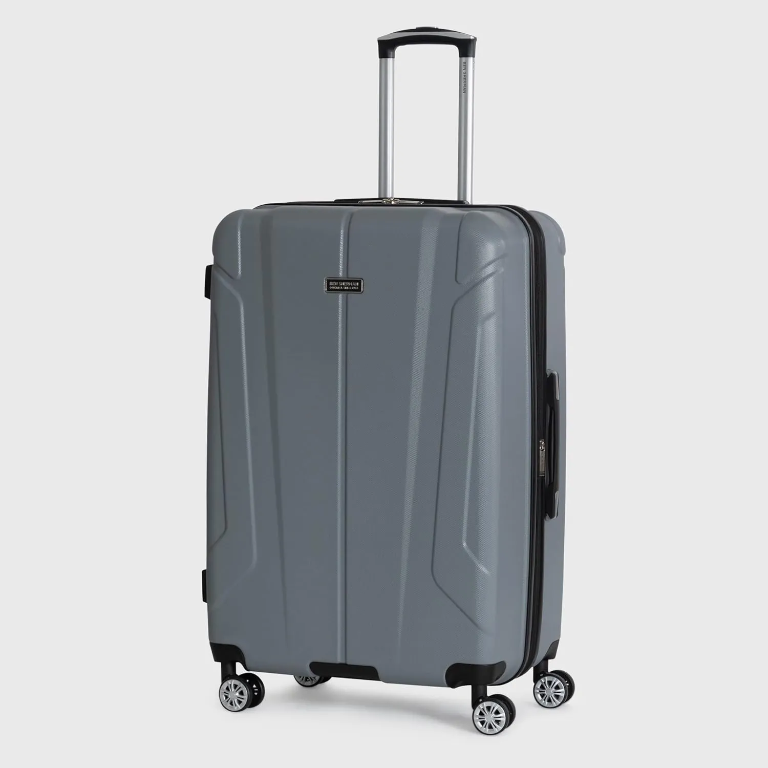 Ben Sherman Derby Spinner Travel Upright Luggage, Graphite, 28-Inch Checked
