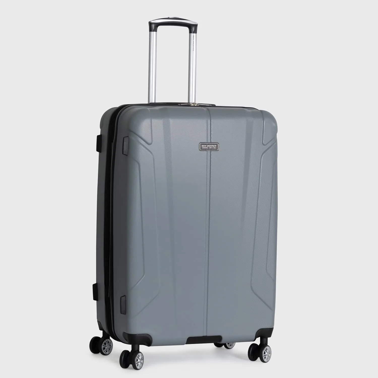 Ben Sherman Derby Spinner Travel Upright Luggage, Graphite, 28-Inch Checked