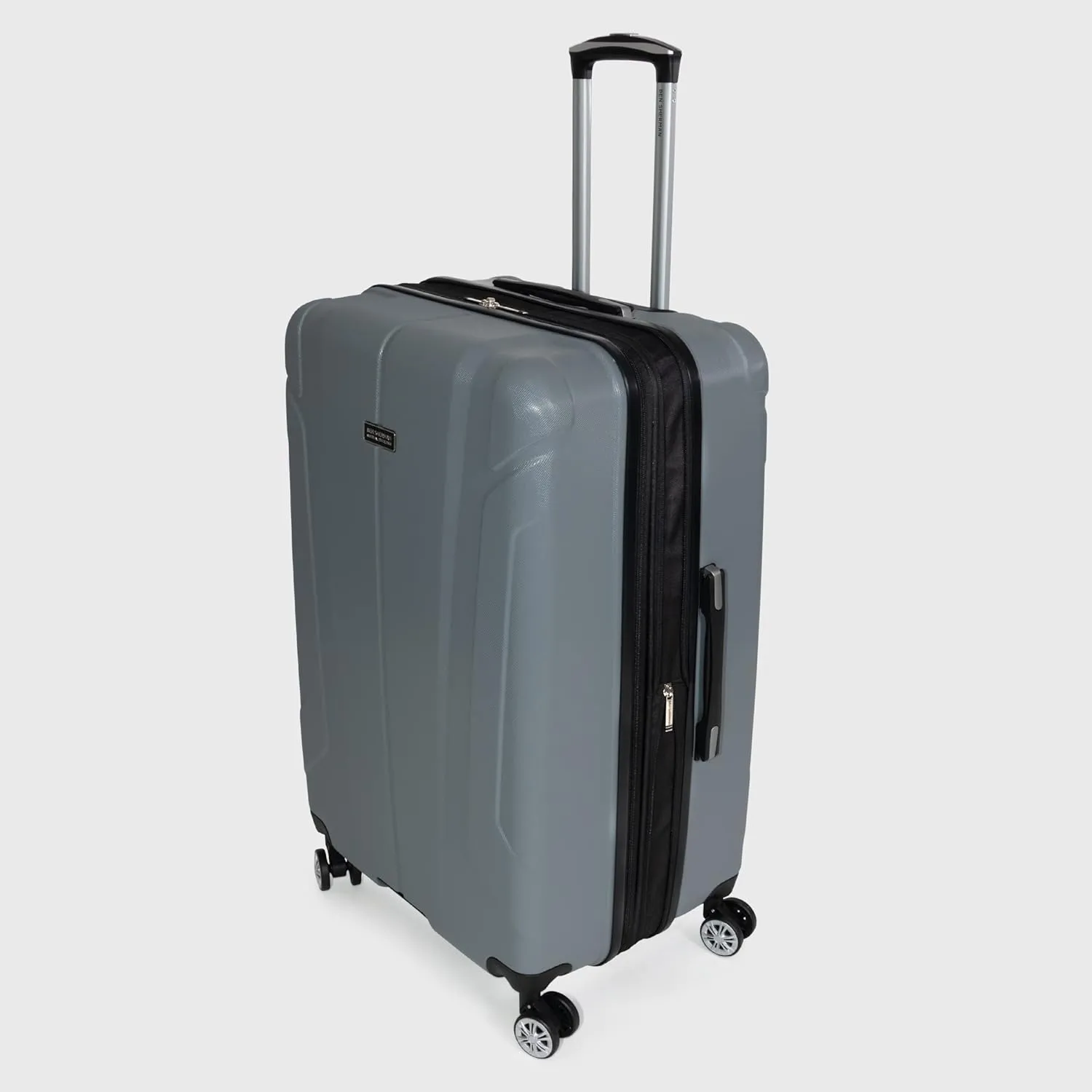 Ben Sherman Derby Spinner Travel Upright Luggage, Graphite, 28-Inch Checked