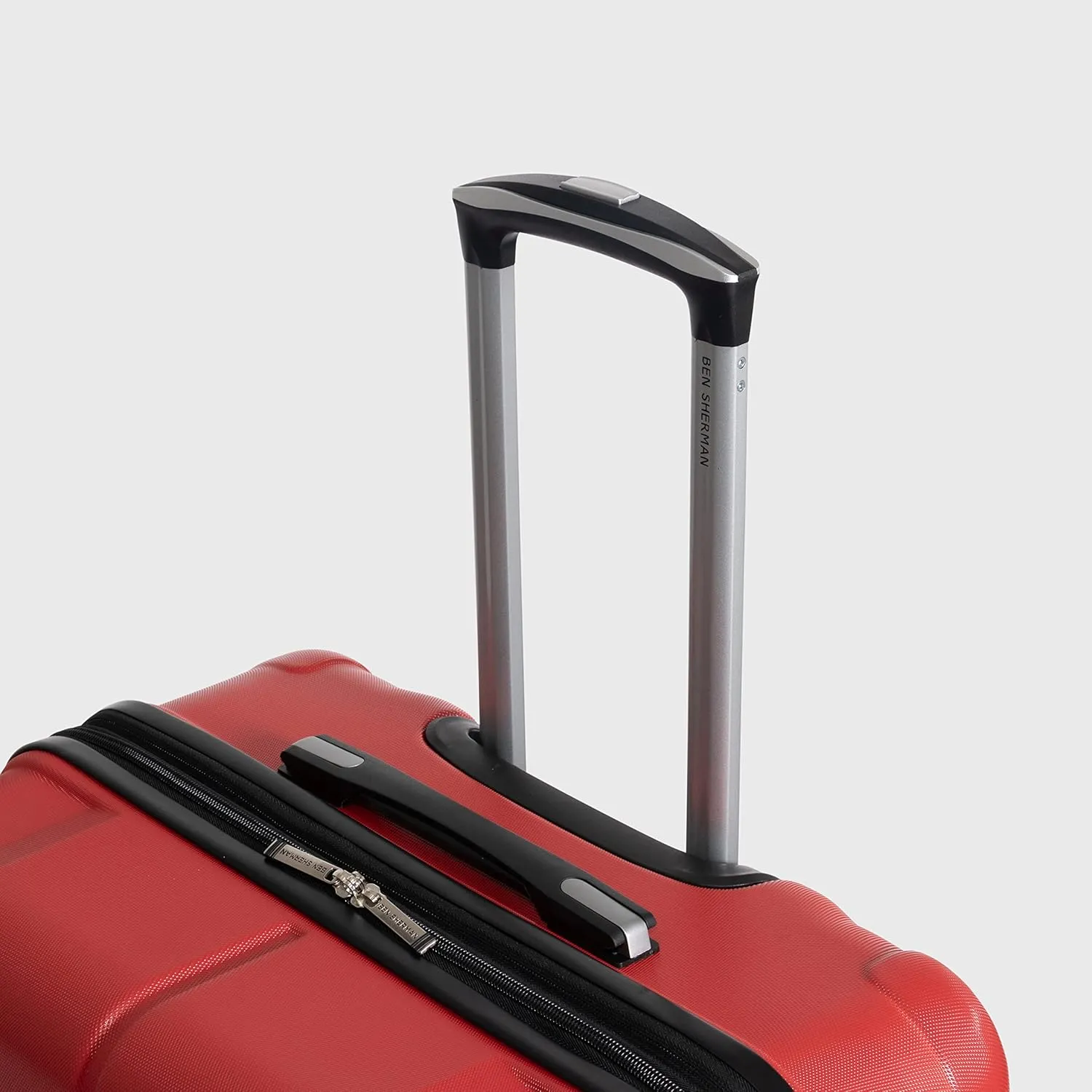 Ben Sherman Derby Spinner Travel Upright Luggage, Lipstick Red, 20-Inch Carry On