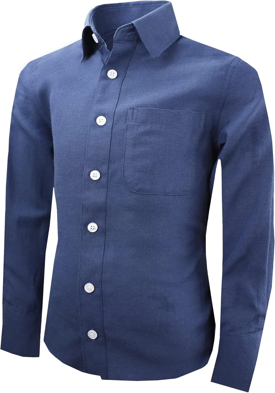 Black n Bianco Boys' Signature Oxford Long Sleeve Dress Shirt