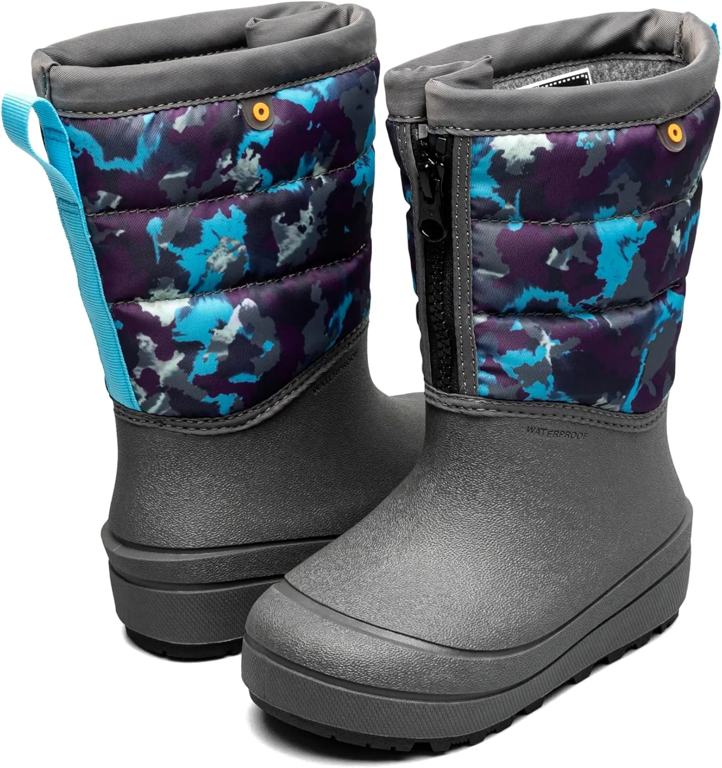 BOGS Unisex-Child Snow Shell Zip-Camo Texture (Toddler/Little Big Kid) Boot