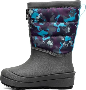 BOGS Unisex-Child Snow Shell Zip-Camo Texture (Toddler/Little Big Kid) Boot