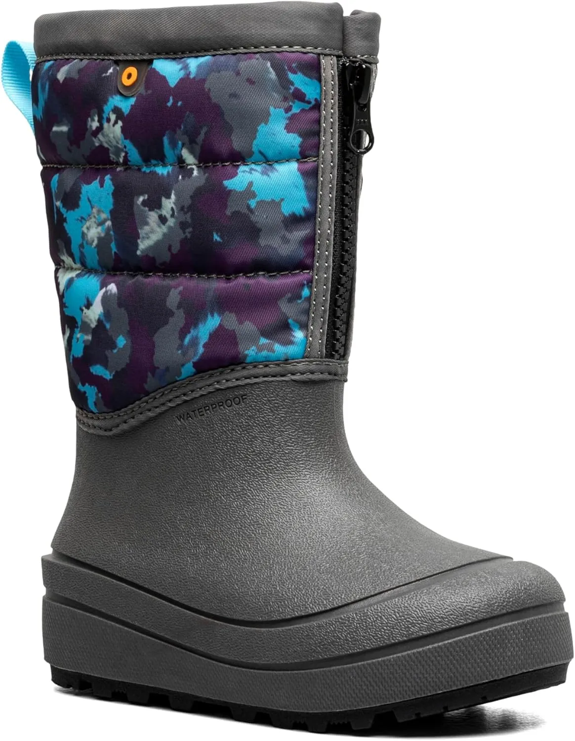 BOGS Unisex-Child Snow Shell Zip-Camo Texture (Toddler/Little Big Kid) Boot