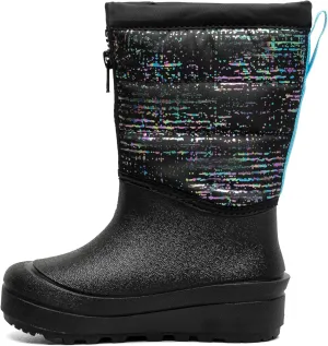 BOGS Unisex-Child Snow Shell Zip-Metallic Stripes (Toddler/Little Big Kid) Boot