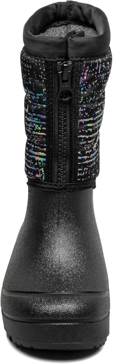 BOGS Unisex-Child Snow Shell Zip-Metallic Stripes (Toddler/Little Big Kid) Boot