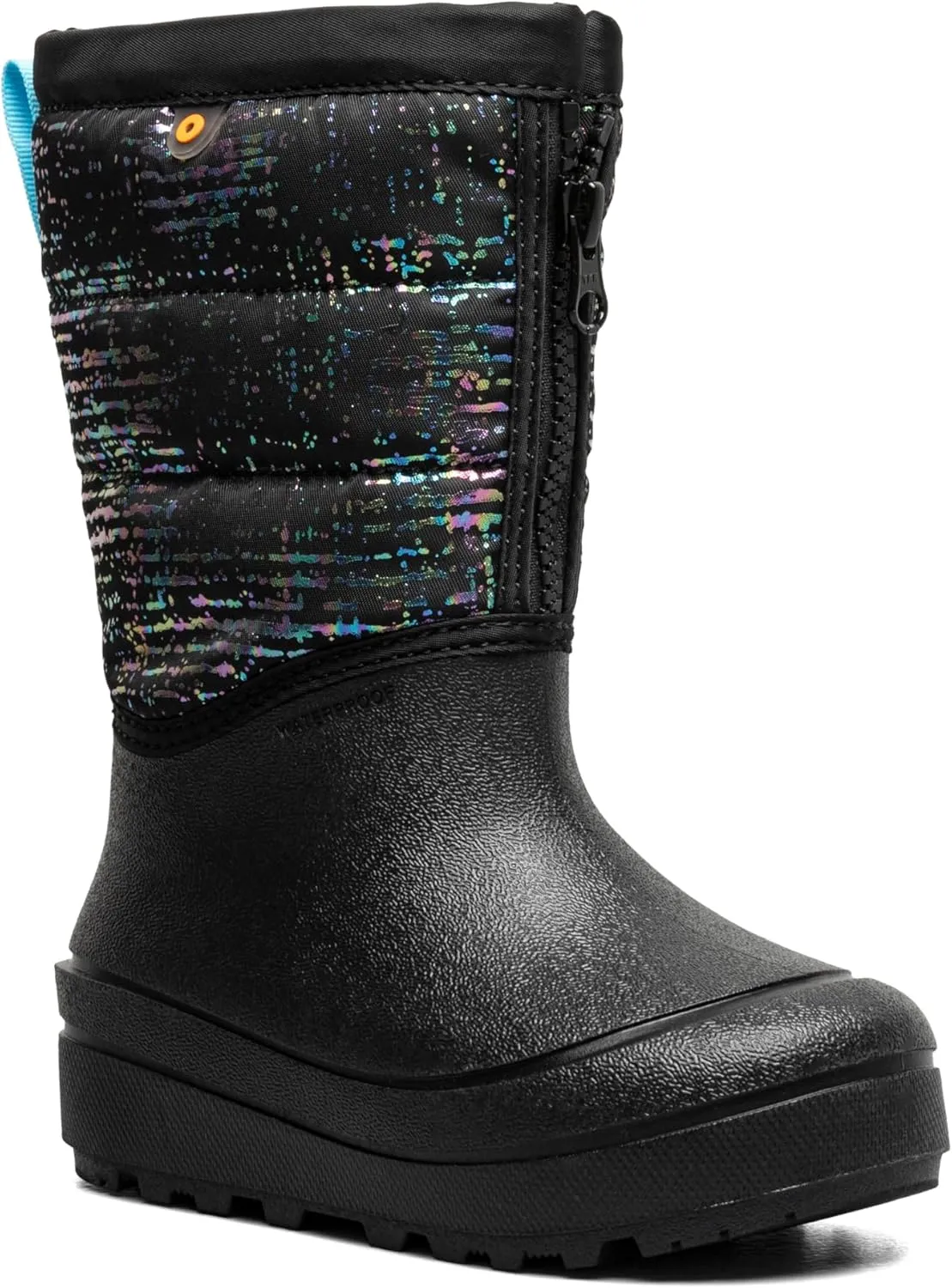 BOGS Unisex-Child Snow Shell Zip-Metallic Stripes (Toddler/Little Big Kid) Boot