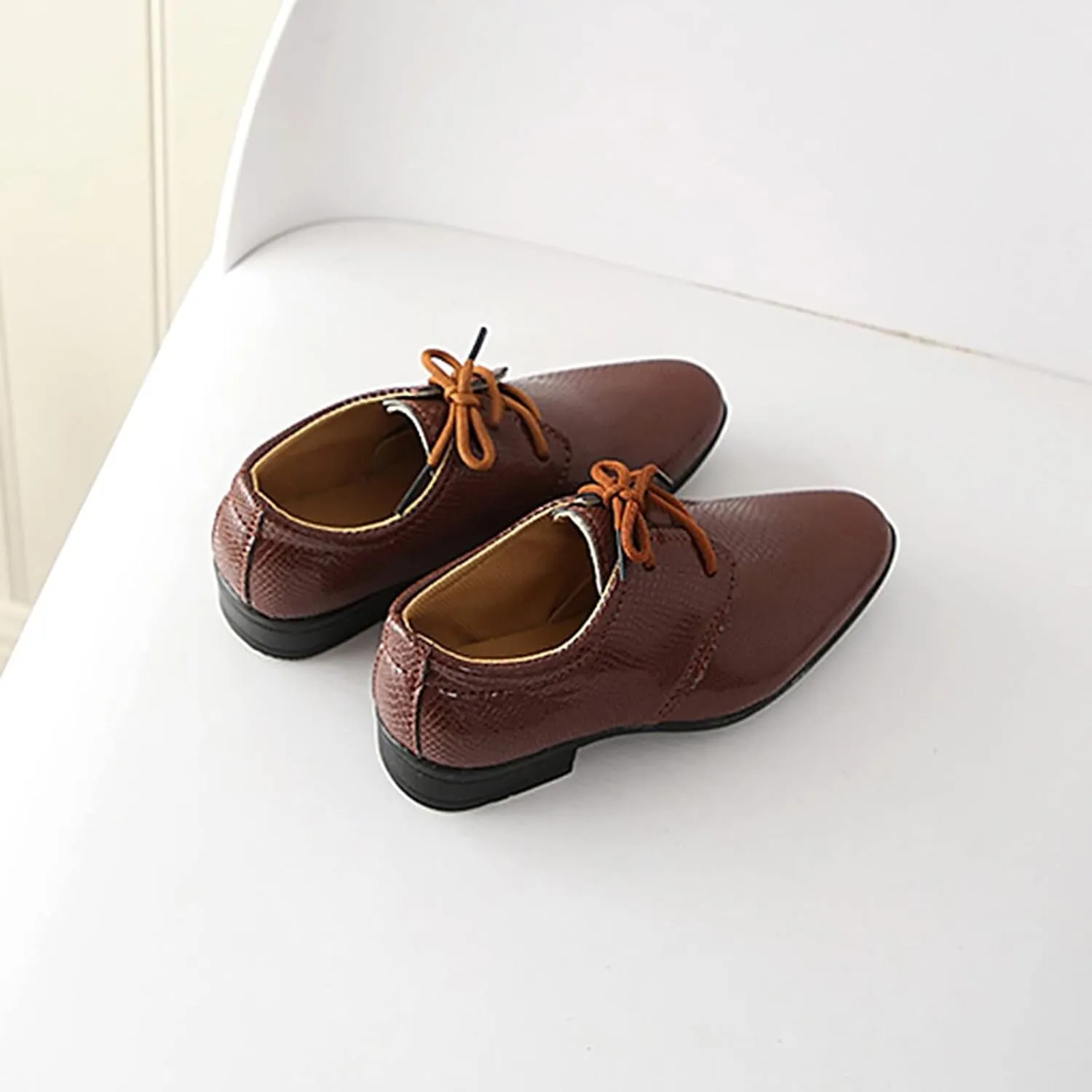 Boys Dress Shoes Toddler Kids Baby British Style Casual Shoes Uniform Oxford Wedding Dance Party School Shoes Performance