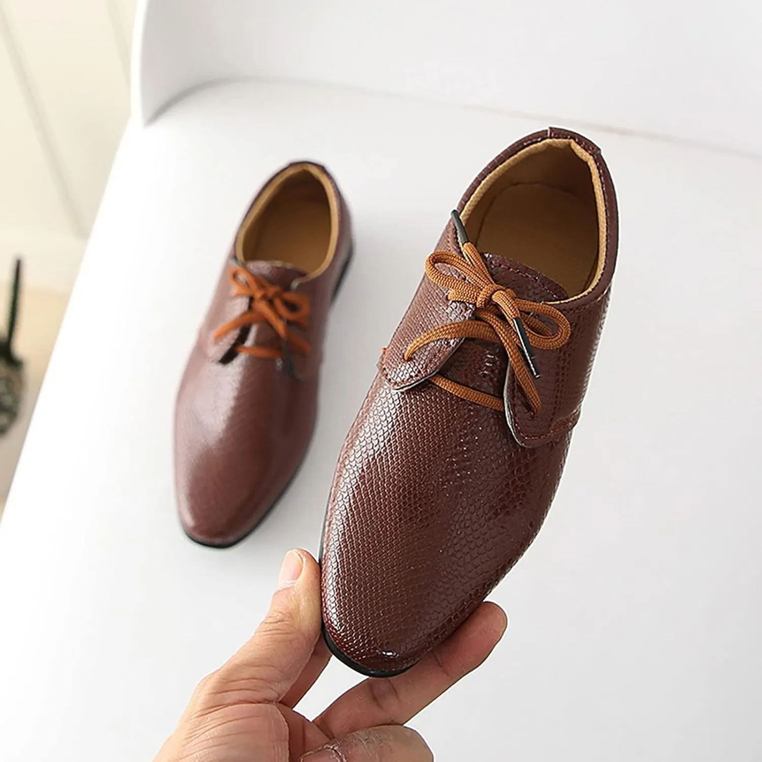 Boys Dress Shoes Toddler Kids Baby British Style Casual Shoes Uniform Oxford Wedding Dance Party School Shoes Performance