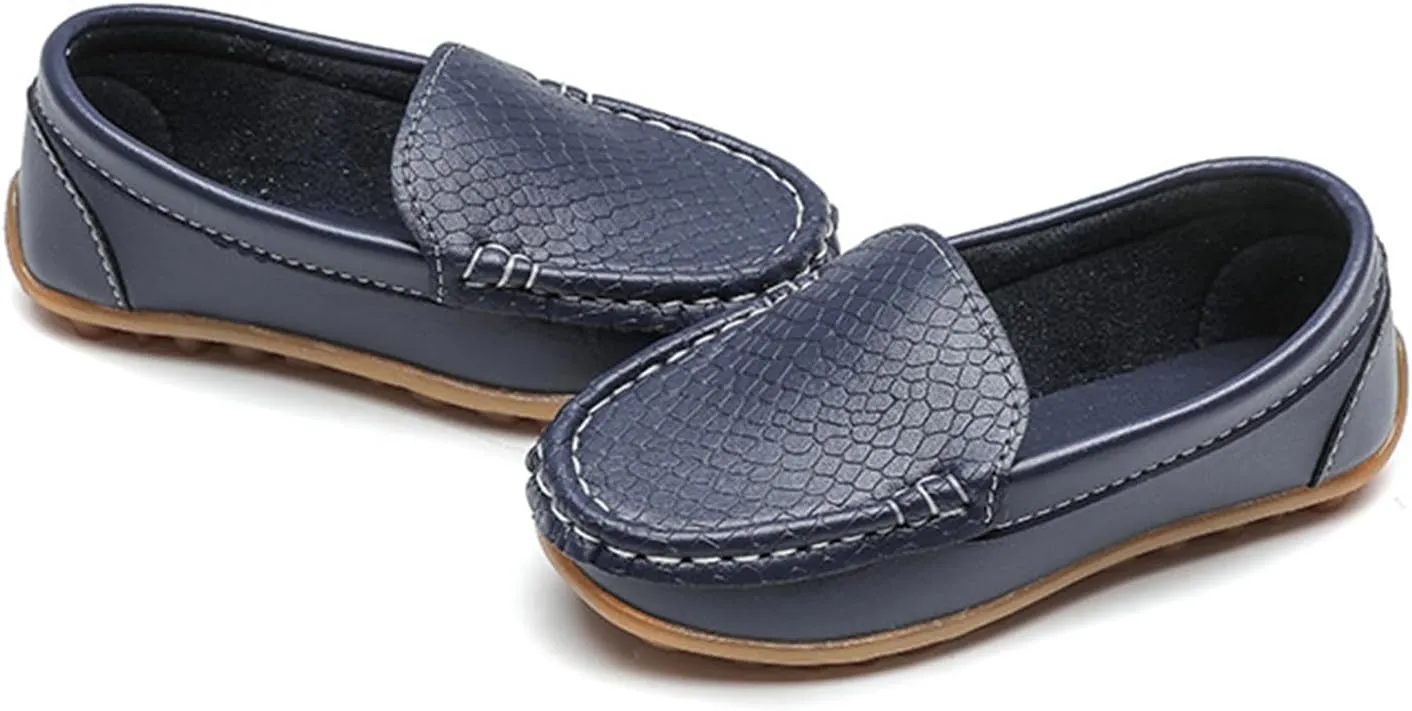 Boys Girls Loafers Dress Flats Slip-On Oxford Casual Moccasins School Walking Boat Shoes(Toddler/Little Kid/Big Kid)