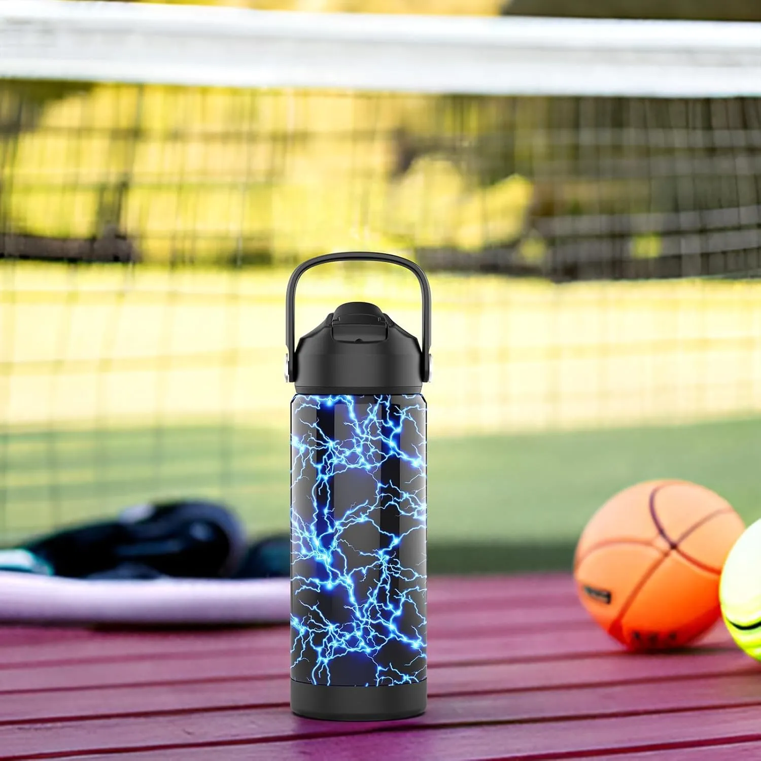 Boys Water Bottle with Straw,18 oz Kids Insulated Cups with Stainless Steel Leak Proof for School,Sport&Travel（Dinosaur）