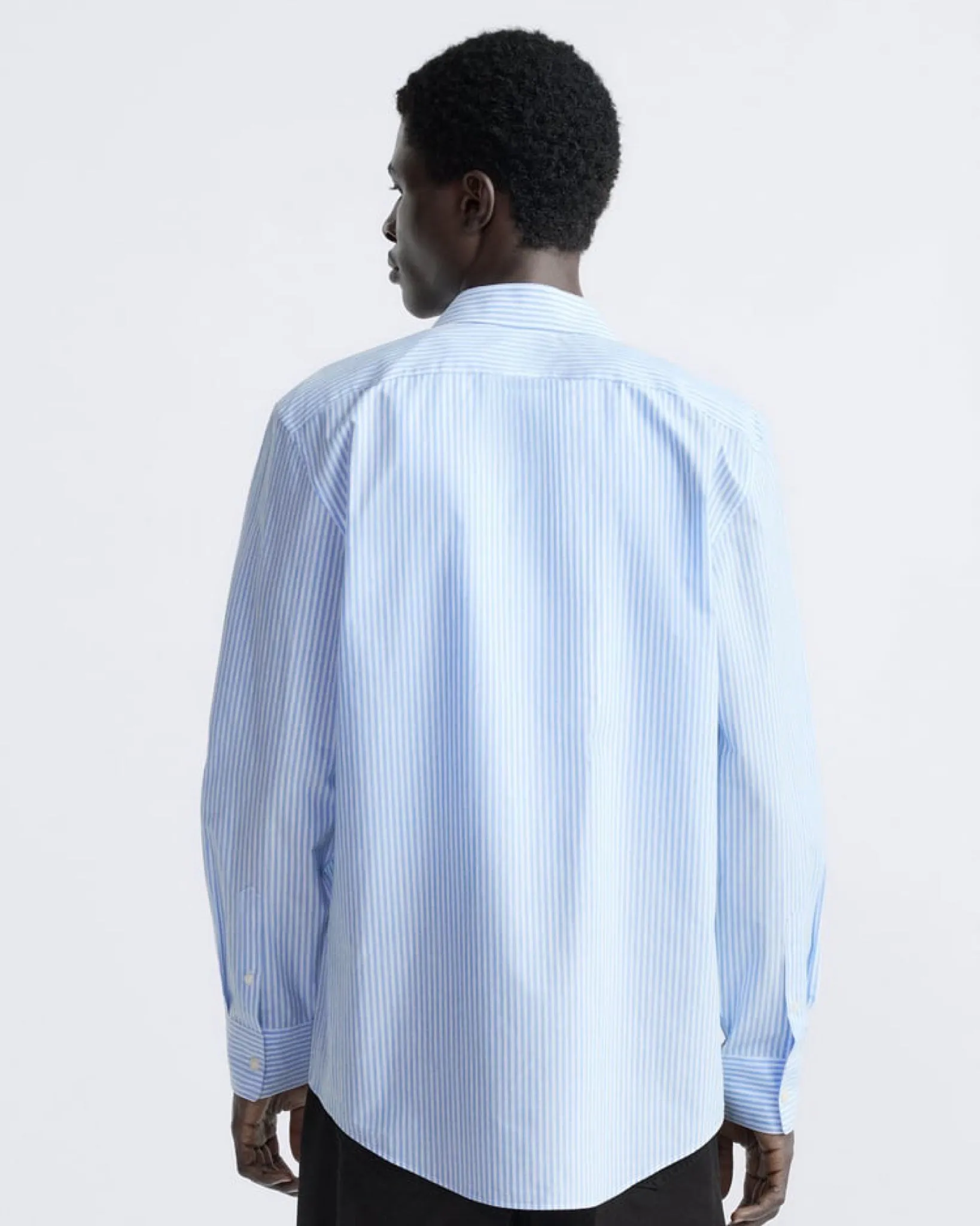 Calliope striped oxford shirt in blue