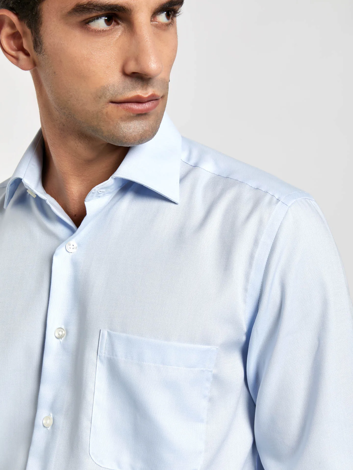 Camisa formal regular fit sem ferro royal oxford da linha K-easy