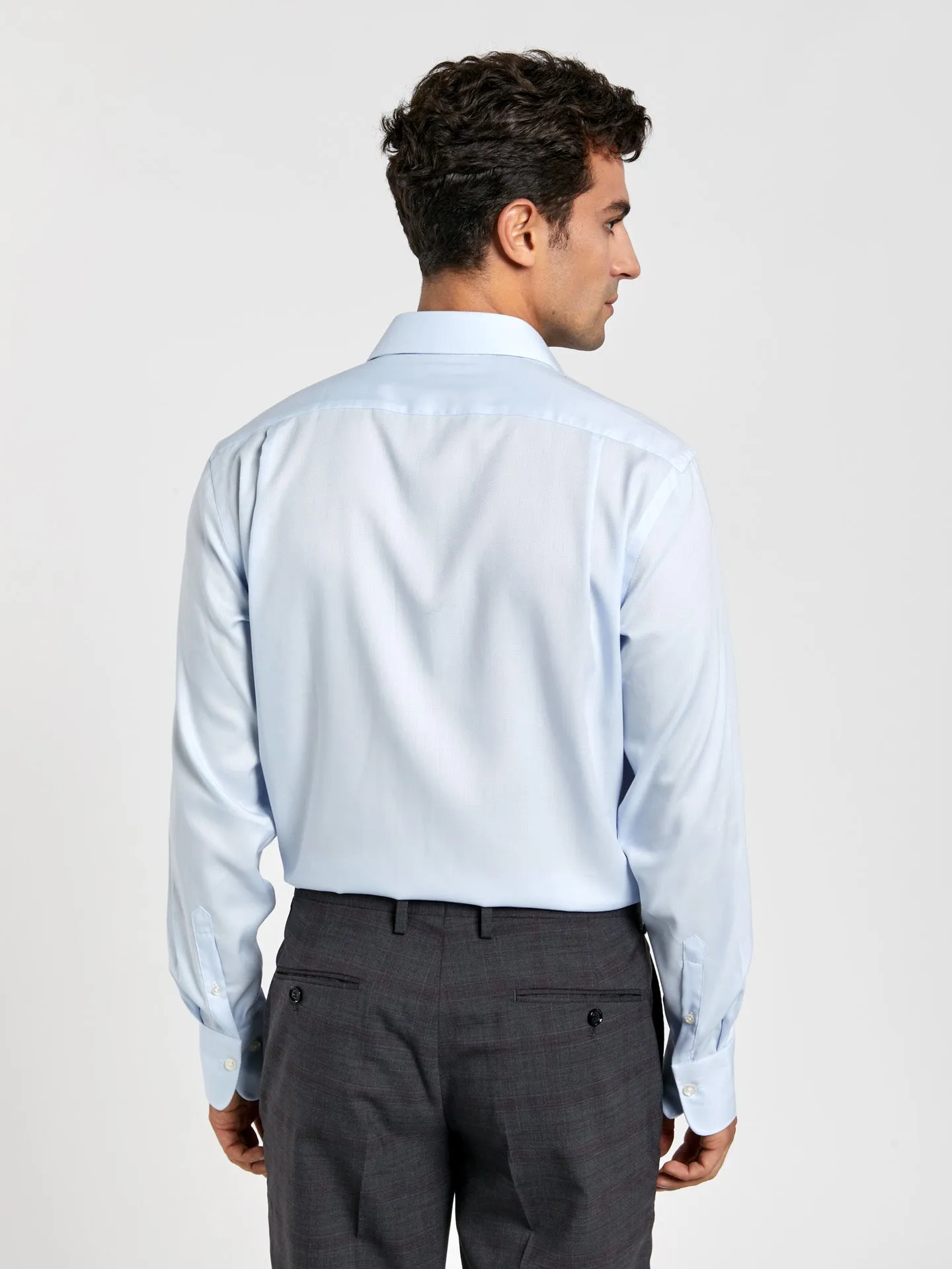 Camisa formal regular fit sem ferro royal oxford da linha K-easy