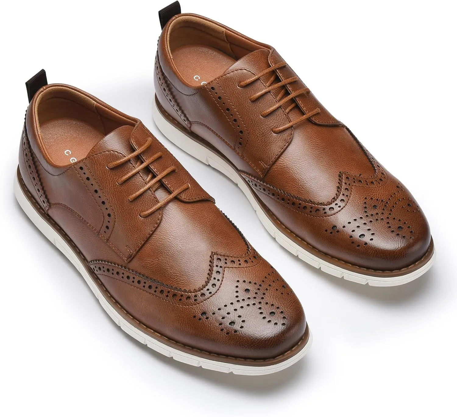 CGRRBW Mens Dress Shoes Casual Oxford Shoes Dress Sneakers Business Wingtip Brogue Office Shoes