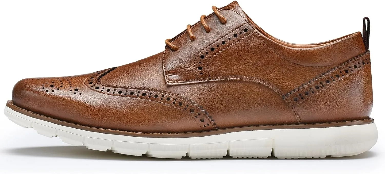 CGRRBW Mens Dress Shoes Casual Oxford Shoes Dress Sneakers Business Wingtip Brogue Office Shoes