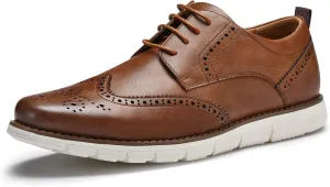CGRRBW Mens Dress Shoes Casual Oxford Shoes Dress Sneakers Business Wingtip Brogue Office Shoes