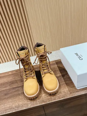Classic couple martin boots yellow boots