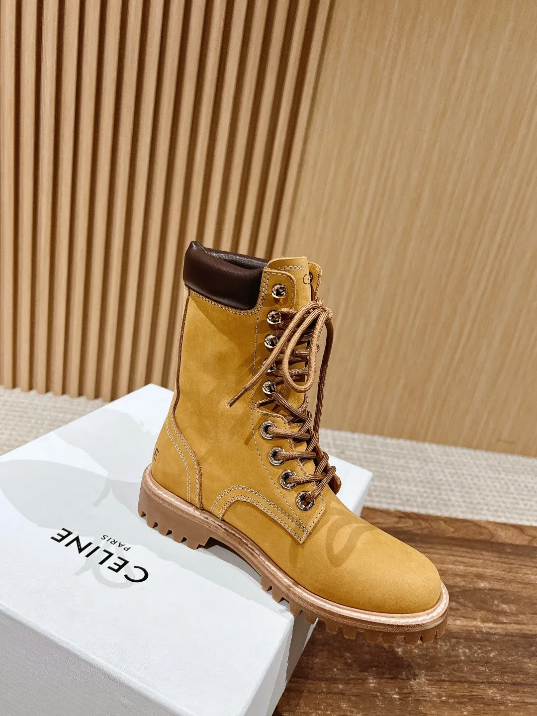Classic couple martin boots yellow boots