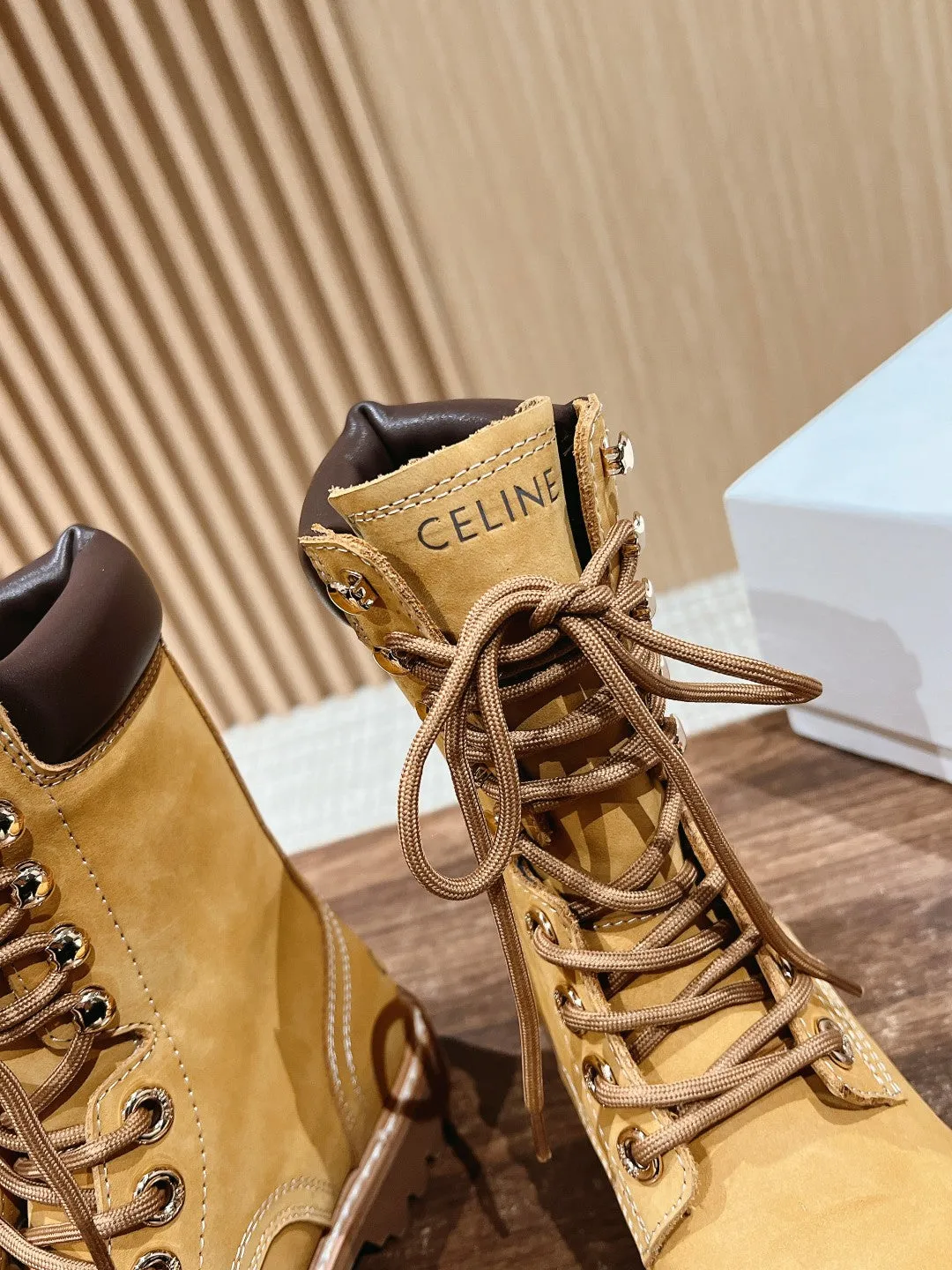 Classic couple martin boots yellow boots