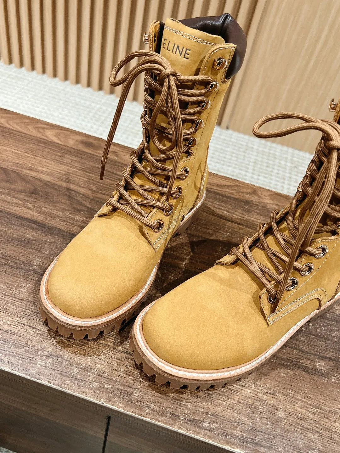 Classic couple martin boots yellow boots