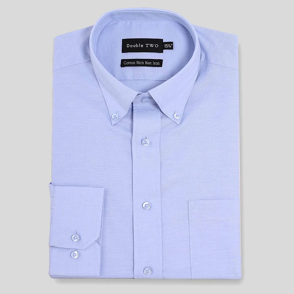 CLASSIC FIT BLUE BUTTON DOWN SHIRT