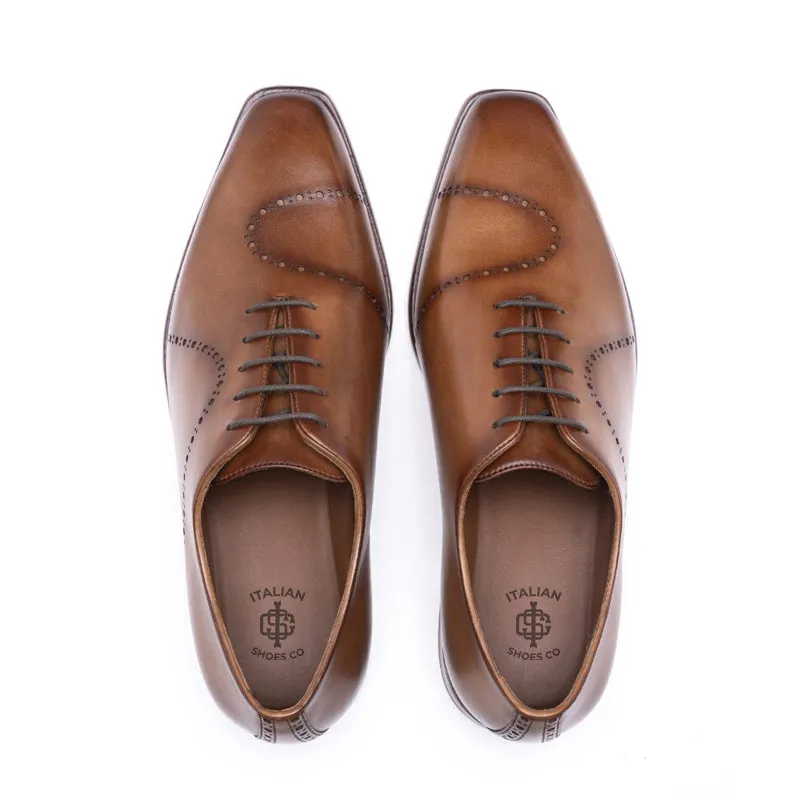 Classic Whole-Cut Leather Formal Oxford Shoes