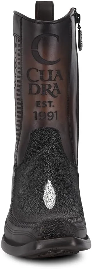 Cuadra Men's Boot in Black Stingray and Bovine Leather 1J2KMA