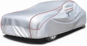 Custom Hail Proof Car Cover Compatible with Skoda Kodiaq 1 (2021-2023),Multi-Layered Car Hail Blankets with Cotton Outdoor Full Exterior Covers Waterproof Sunproof All Weather Protection(Silver)