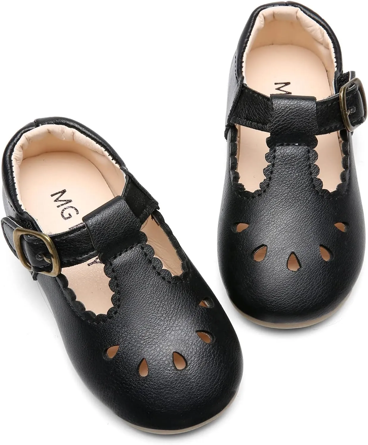 DADAWEN Girl's Classic Mary Jane School Uniform Shoes Flat Dress Shoes