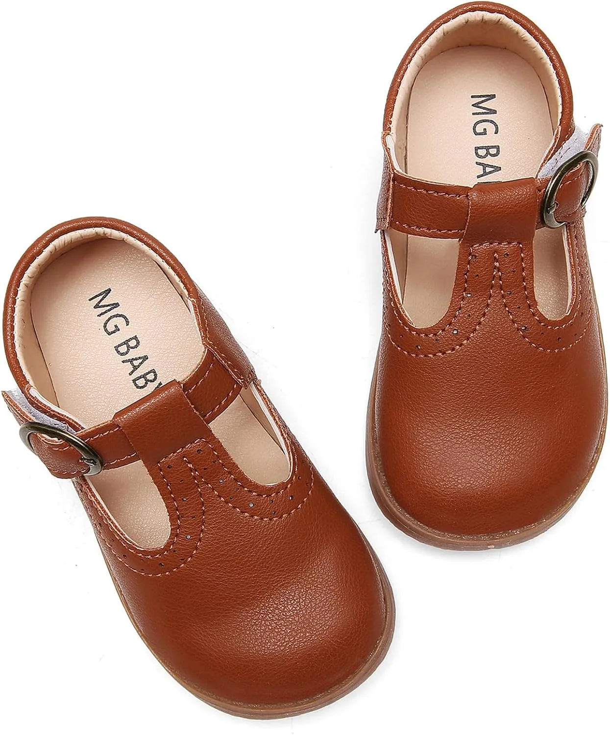 DADAWEN Girl's Classic Mary Jane School Uniform Shoes Flat Dress Shoes