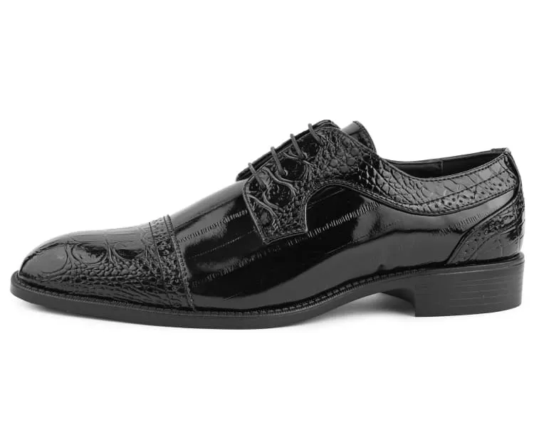 Dallas Black Cap Toe Derby