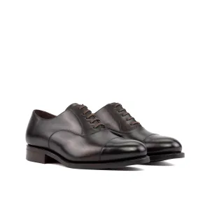 DapperFam Rafael in Dark Brown Men's Italian Leather Oxford