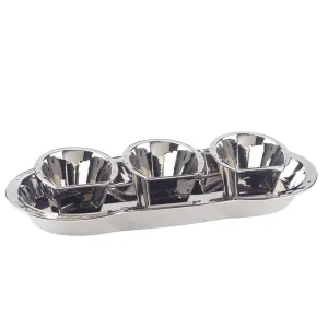 Day at the Races Silver Coast 3D Horseshoe Tray Set
