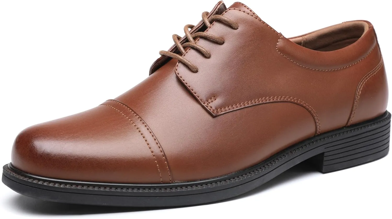 DECARSDZ Mens Classic Formal Oxford Lace-up Patent Leather Tuxedo Wedding Business Dress Shoes
